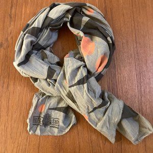Block Shop Textiles charcoal zipper scarf